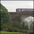 Train crossing Wetheral viaduct