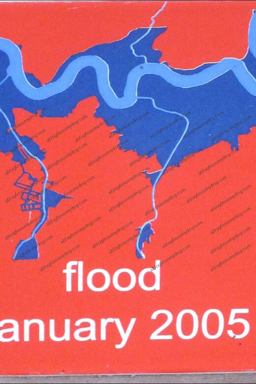 Carlisle Sands Centre flood defence tile