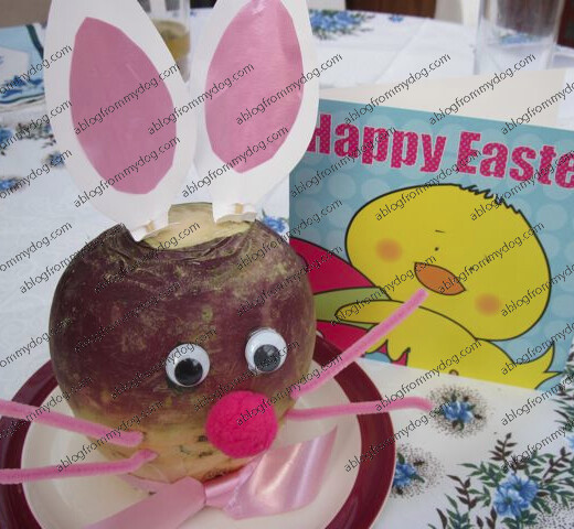 An Easter gift made from a turnip