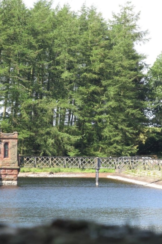 The Castle Carrock reservoir draw off tower
