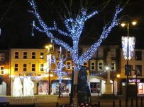 Christmas lights in Carlisle City Centre