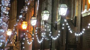 Christmas lights in Carlisle City Centre