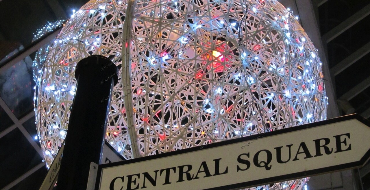 Christmas lights in Carlisle City Centre