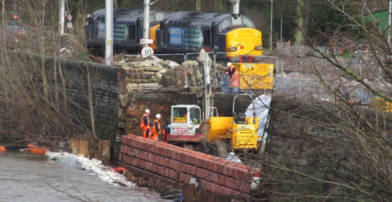 River Caldew bank repairs continue in Carlisle