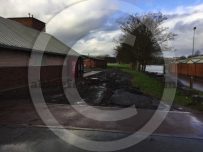 Gravel roads have been ripped up at the Sheepmount Stadium, Carlisle