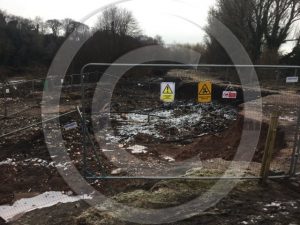Around 200m of flood defences have been washed away