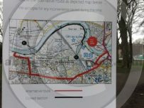 Map detailing the diversion aroun the Sheepmount area of Carlisle