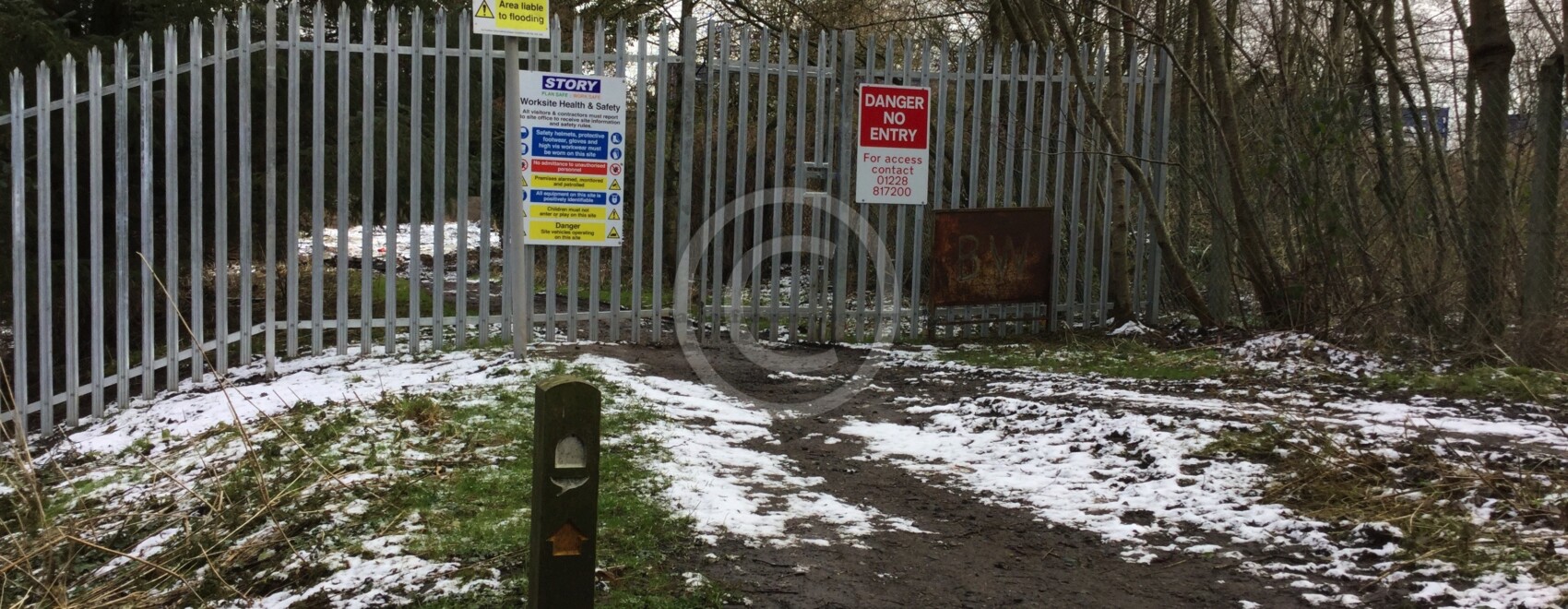 Hadrian's Wall Path in Carlisle diverted due to storm damage